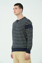 Gennaro-Çizgili Crewneck Sweatshirt-Sweatshirts & Hoodies-3-milagron.live