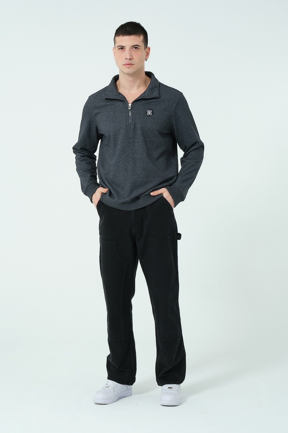 Gennaro-Half Zip Sweatshirt-Sweatshirts & Hoodies-2-milagron.live