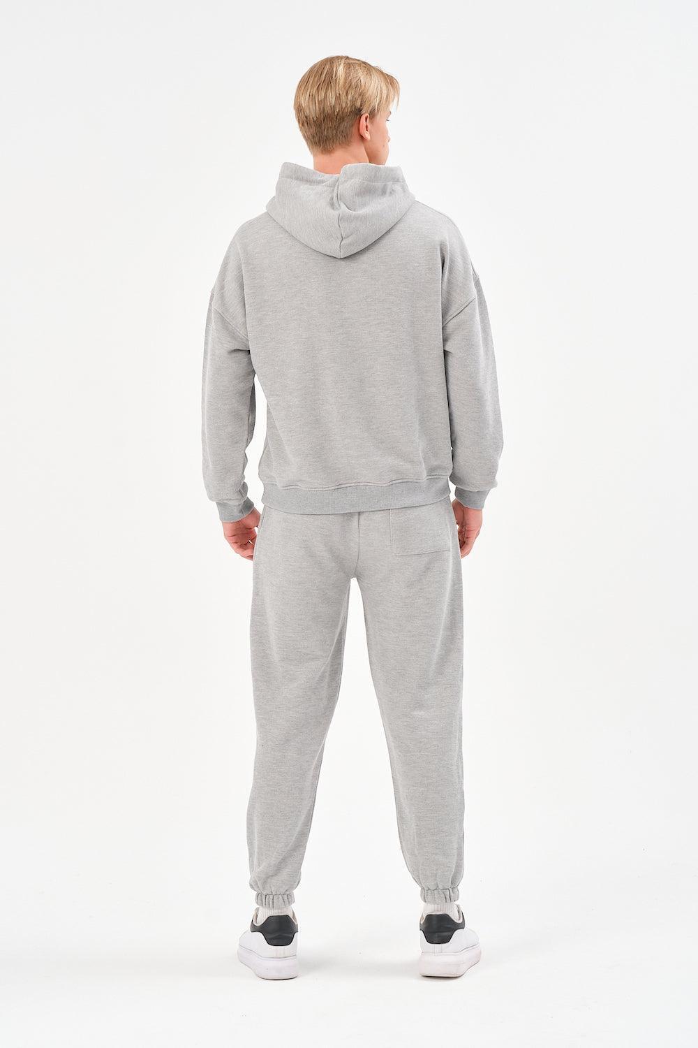 Gennaro-Oversize Jogger - Gri-Eşofman-3-milagron.live