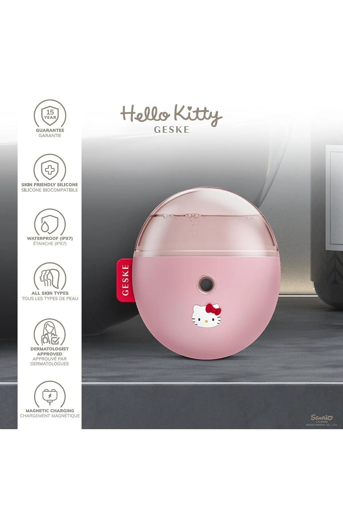 Geske-Hello Kitty Buharlı Cilt Nemlendirici Ve Yenileyici Yüz Bakım Cihazı | Facial Hydration Refresher-Cilt Bakım Aletleri-5-milagron.live