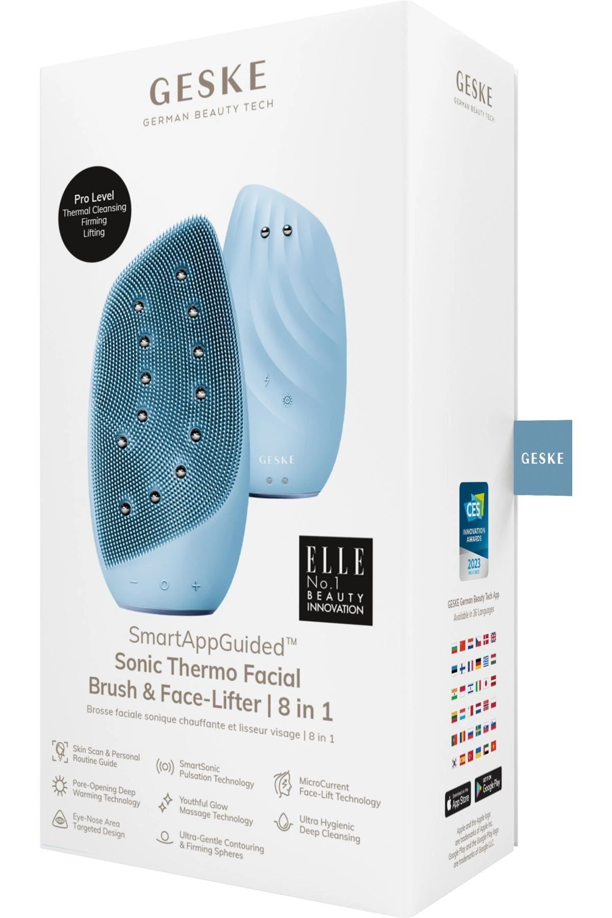Geske-Mikro Akım Termal Yüz Temizleme Ve Cilt Sıkılaştırıcı Cihaz | Sonic Thermo Facial Brush Face Lifter-Cilt Bakım Aletleri-22-milagron.live