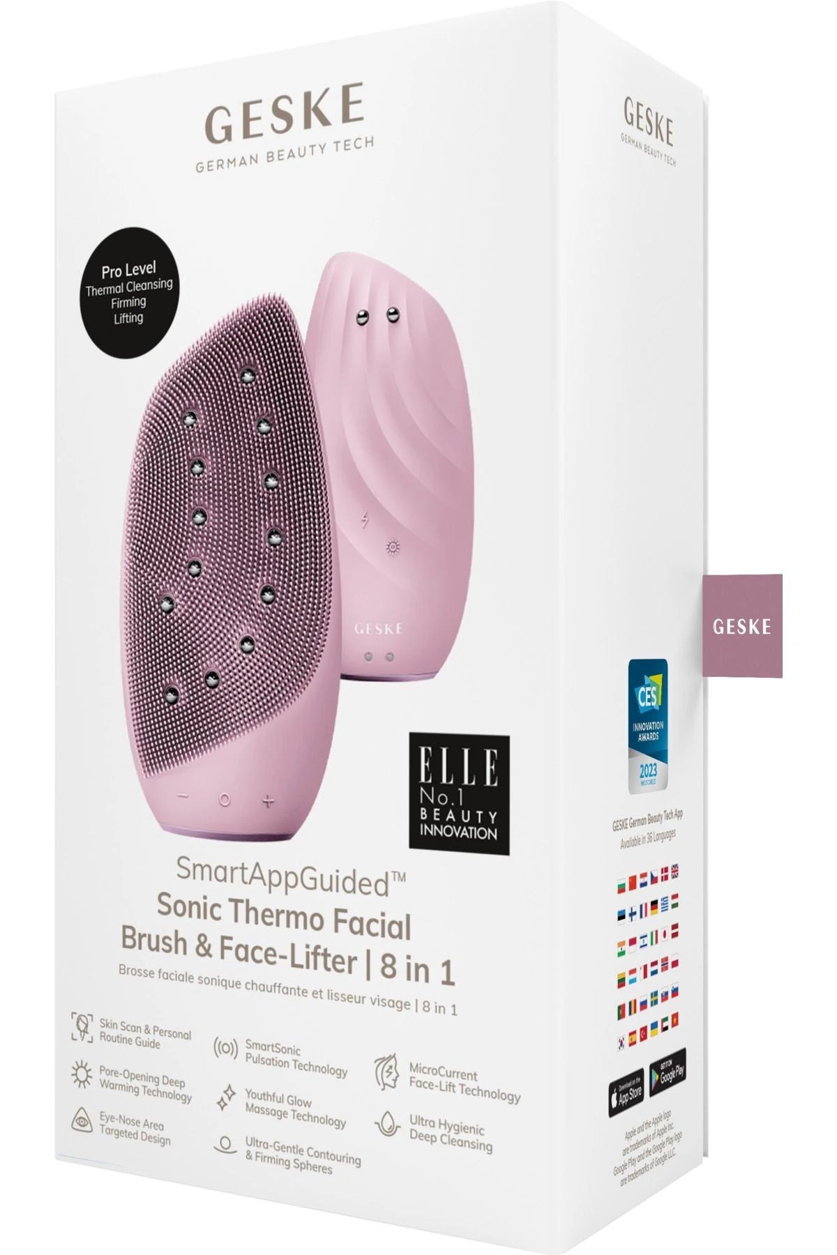 Geske-Mikro Akım Termal Yüz Temizleme Ve Cilt Sıkılaştırıcı Cihaz | Sonic Thermo Facial Brush Face Lifter-Cilt Bakım Aletleri-6-milagron.live