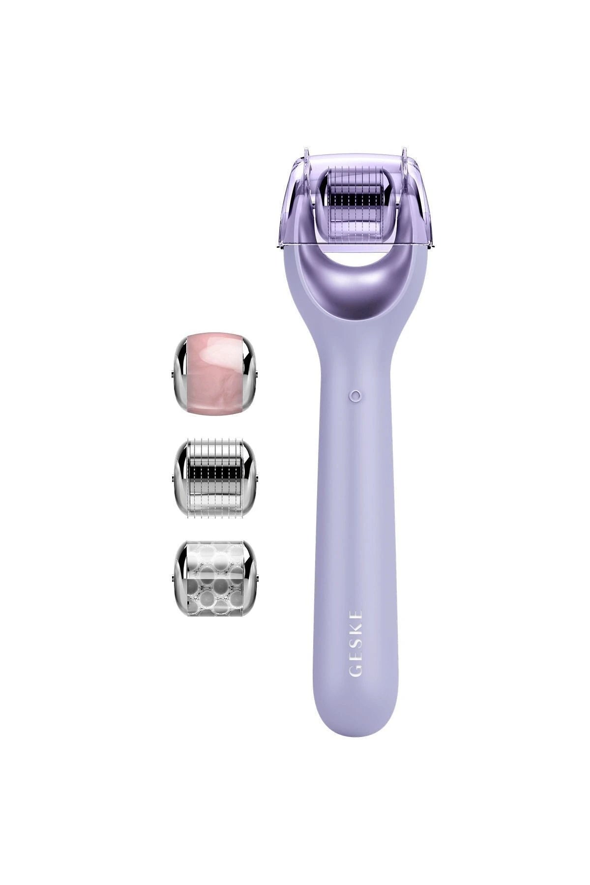 Geske-Mikro İğneli, Buz Başlığı, Pembe Kuvars Başlıklı Dermaroller Cihaz | Micro Needle Face Roller-Cilt Bakım Aletleri-25-milagron.live