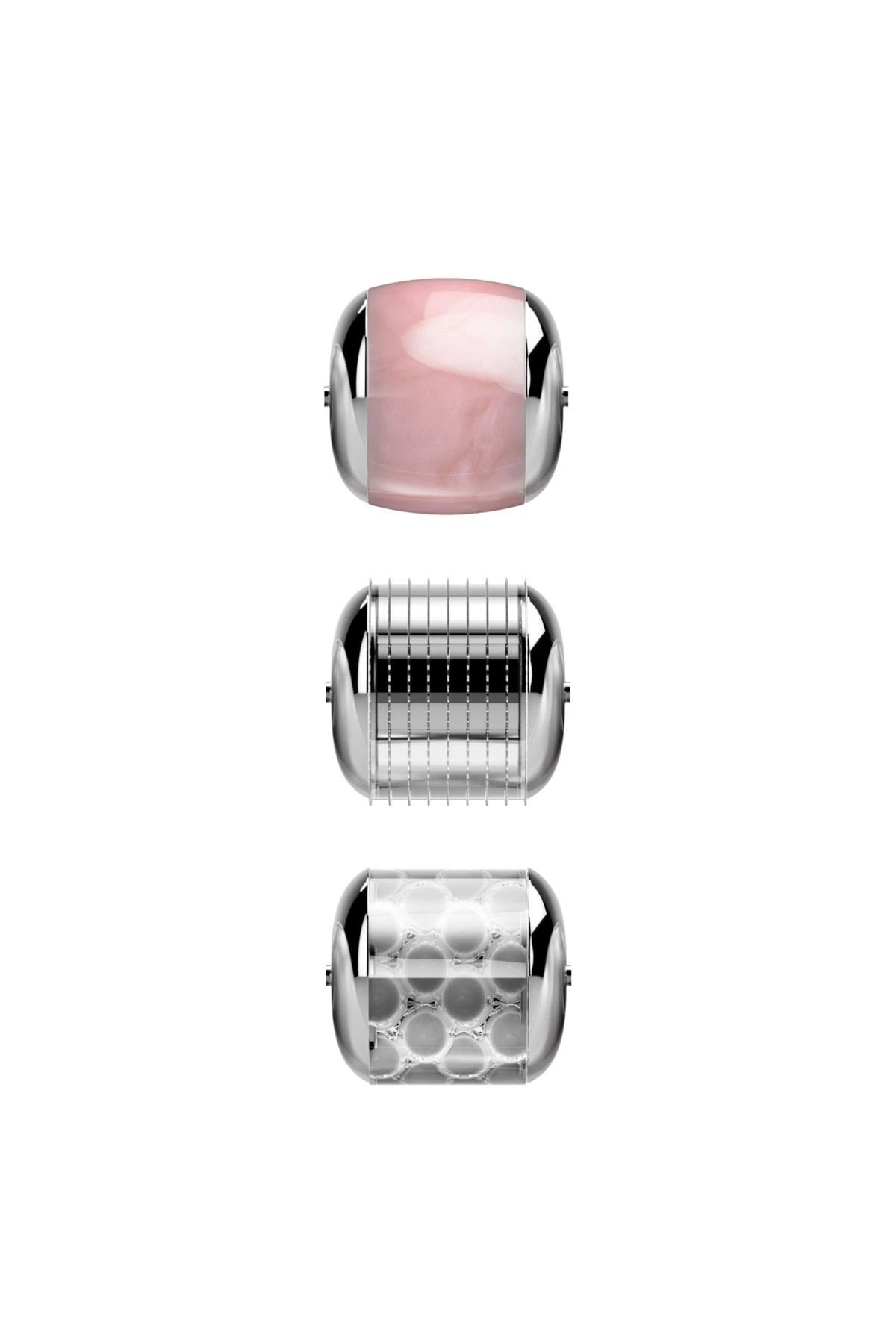 Geske-Mikro İğneli, Buz Başlığı, Pembe Kuvars Başlıklı Dermaroller Cihaz | Micro Needle Face Roller-Cilt Bakım Aletleri-3-milagron.live