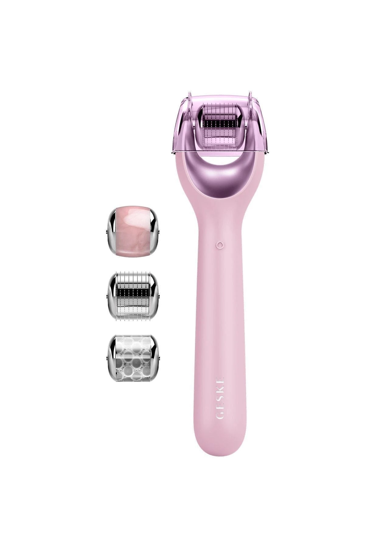 Geske-Mikro İğneli, Buz Başlığı, Pembe Kuvars Başlıklı Dermaroller Cihaz | Micro Needle Face Roller-Cilt Bakım Aletleri-9-milagron.live