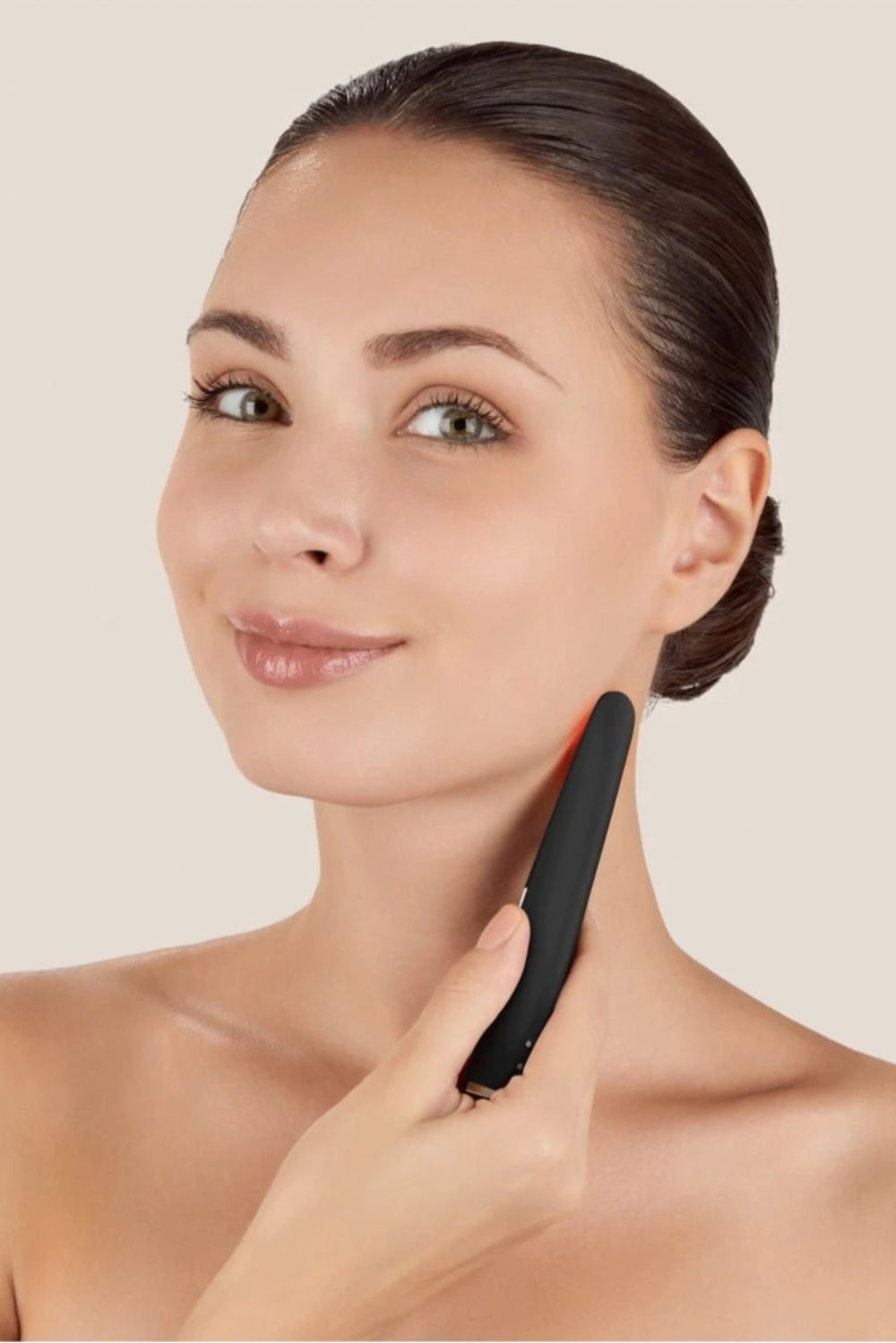 Geske-Titreşimli Kırmızı Led Terapili Sıkılaştırıcı Yüz Bakım Cihazı | Skin Firming Wand-Cilt Bakım Aletleri-4-milagron.live