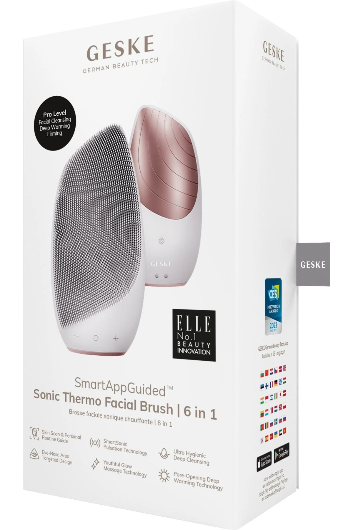 Geske-Titreşimli Yüz Temizleme Ve Isılı Masaj Cihazı | Sonic Thermo Facial Brush-Cilt Bakım Aletleri-13-milagron.live