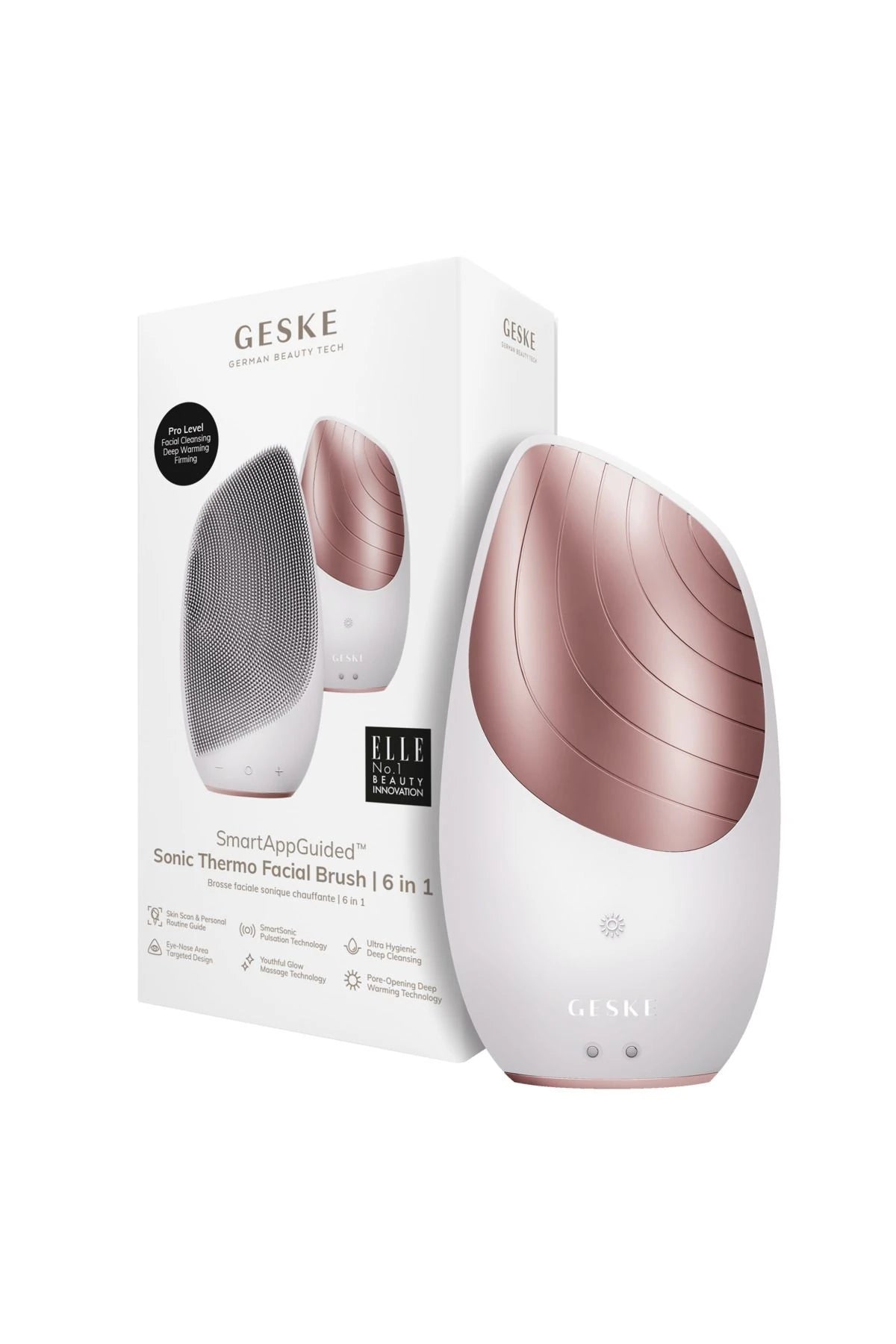 Geske-Titreşimli Yüz Temizleme Ve Isılı Masaj Cihazı | Sonic Thermo Facial Brush-Cilt Bakım Aletleri-14-milagron.live