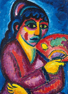 Alexej Von Jawlensky - Yelpazeli Kadın