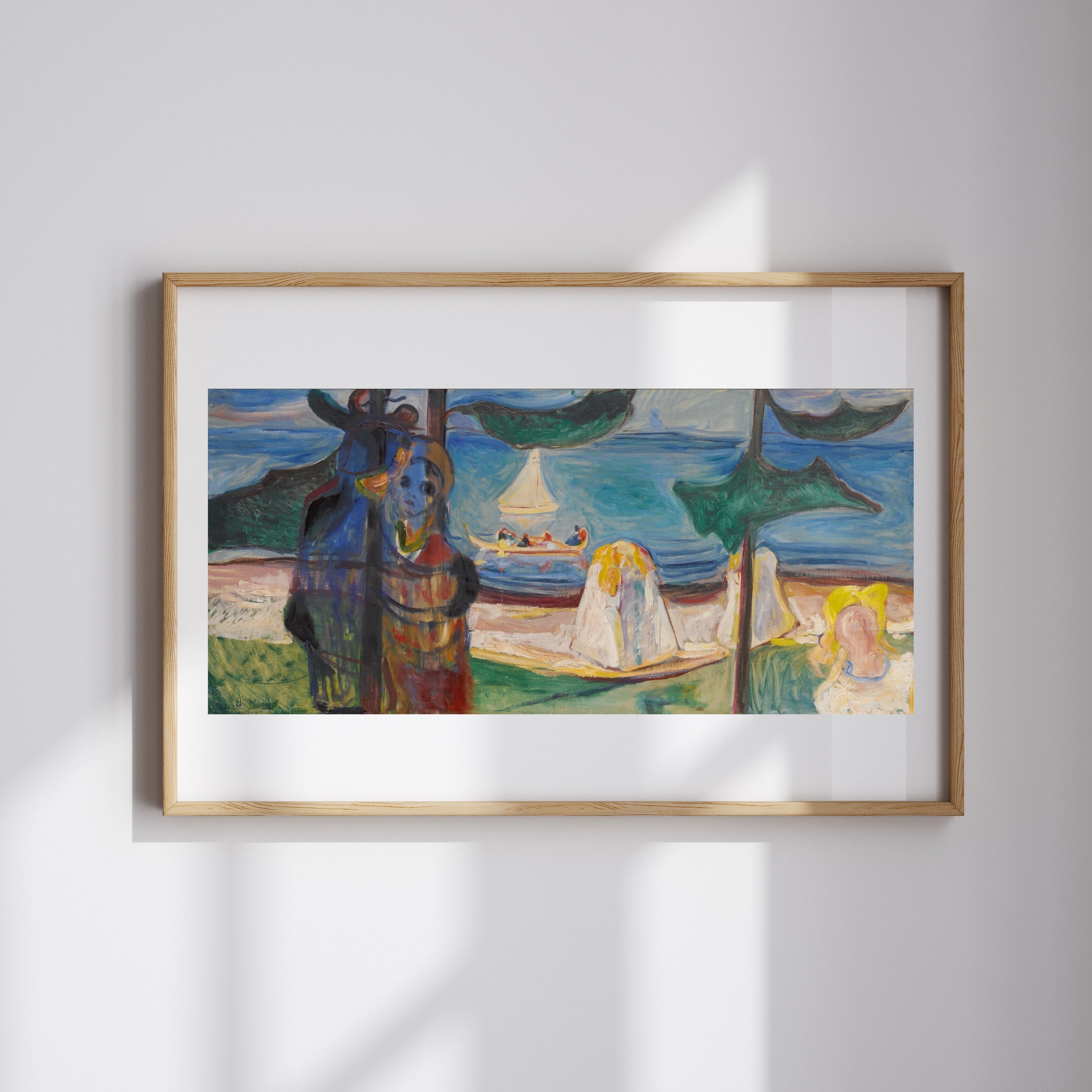 Edvard Munch - Yaz Günü Ya Da Sahilde Kucaklaşma