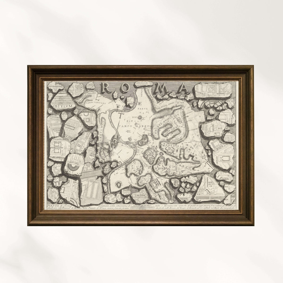 Giovanni Battista Piranesi - Roma Haritası