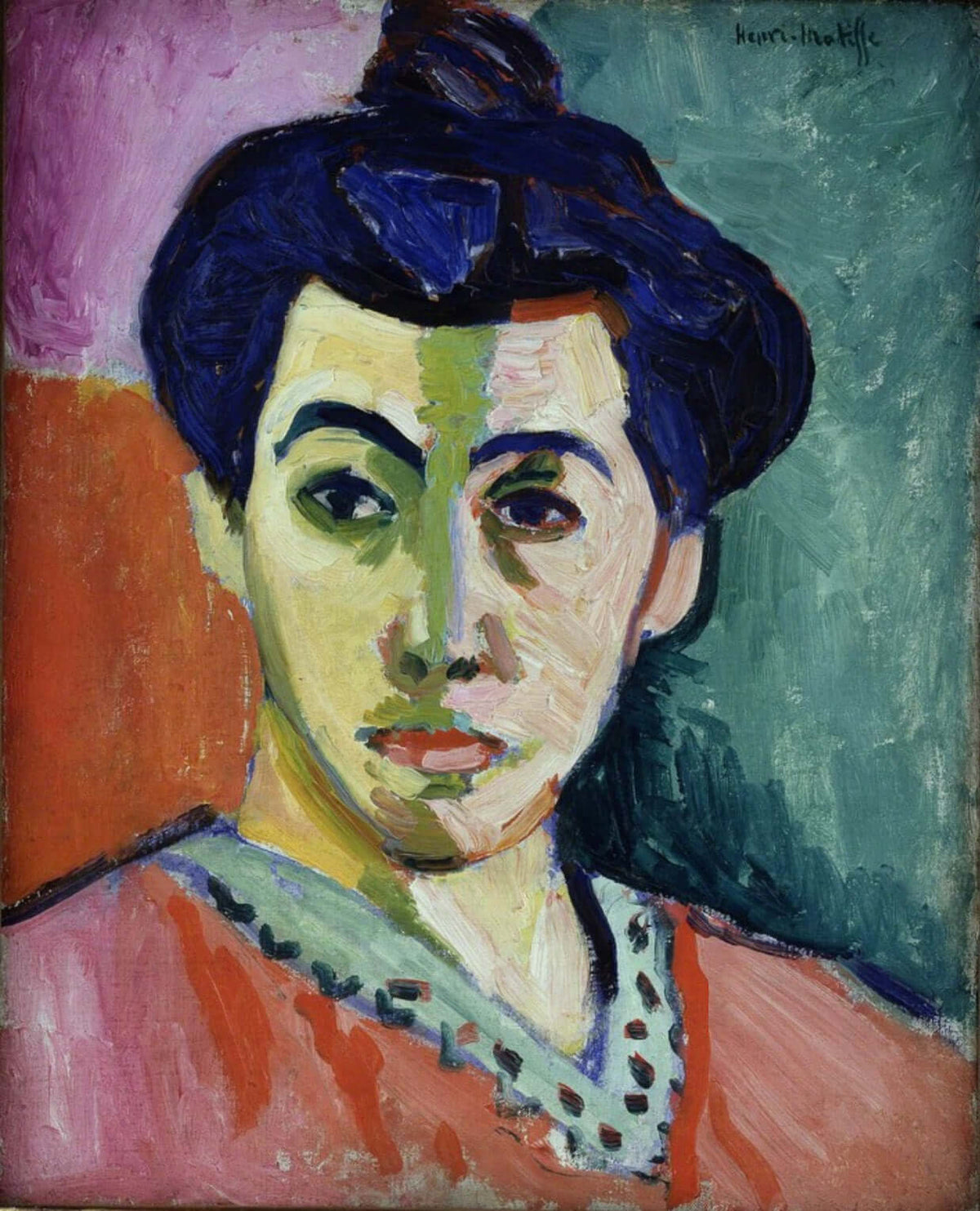 Henri Matisse - Madame Matisse’In Portresi Yeşil Çizgi