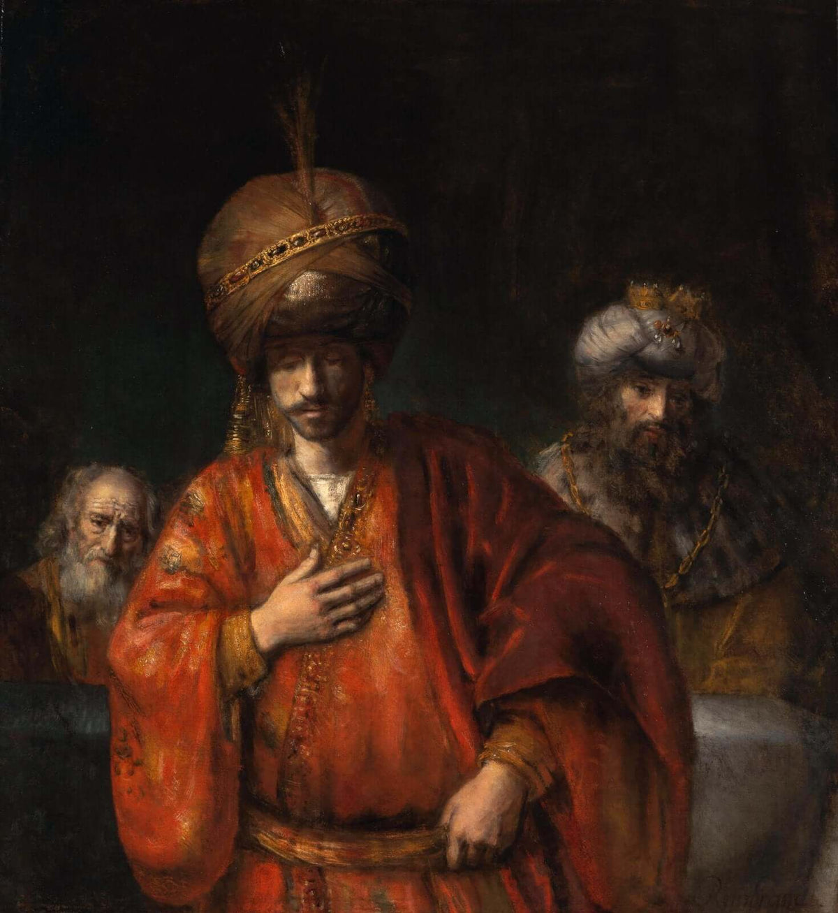 Rembrandt Van Rijn - Haman Kaderini Fark Ediyor
