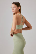 Glo Studio-Amelie Glossy Legging Desert Green-Tayt-2-milagron.live