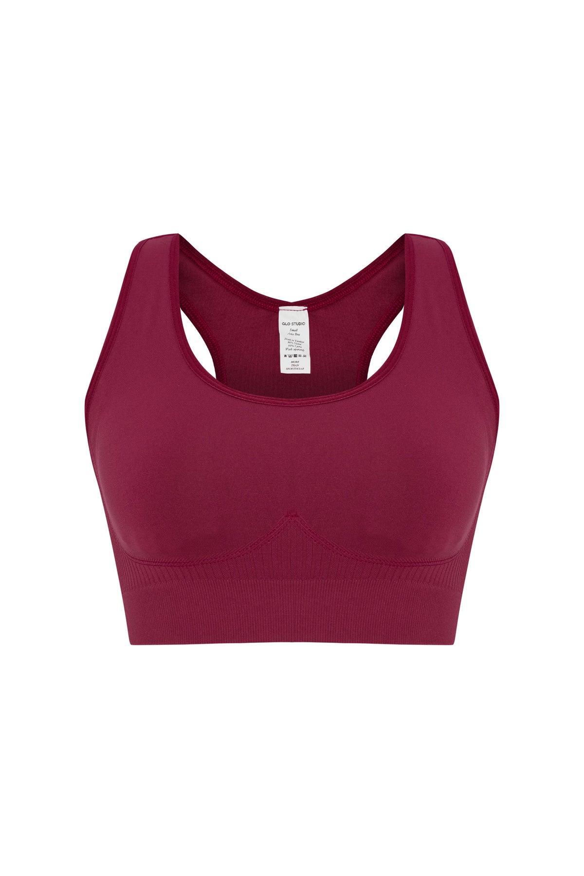 Glo Studio-Aria Seamless Bra Bordeaux-Bralet-1-milagron.live