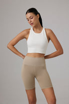 Glo Studio-Zola Seamless Crop Snow White| Kadın Spor Ve Fitness Crop Top-Crop Top-1-milagron.live