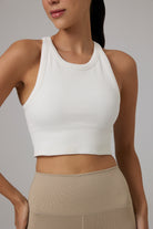 Glo Studio-Zola Seamless Crop Snow White| Kadın Spor Ve Fitness Crop Top-Crop Top-3-milagron.live