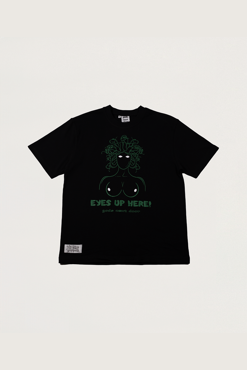Gods Next Door-Eyes Up Here!-T-Shirts-1-milagron.live