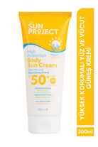 Görkito-The Sun Project Yüksek Korumalı Aile Boyu Yüz Ve Vücut Güneş Kremi High Protection Body Sun Cream Spf50+/pa++++ 200 Ml-Güneş Koruyucu-1-milagron.live