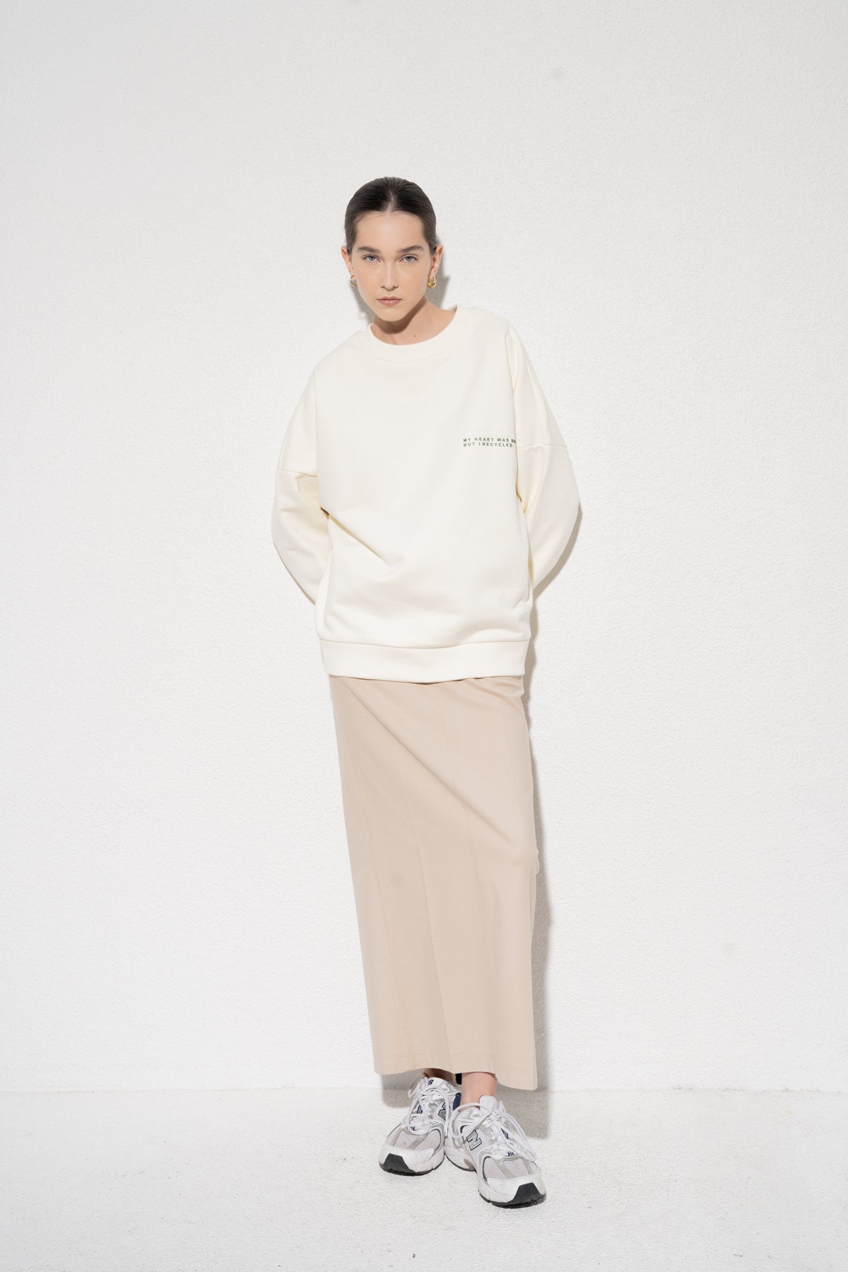 Bari Sweatshirt - Beyaz
