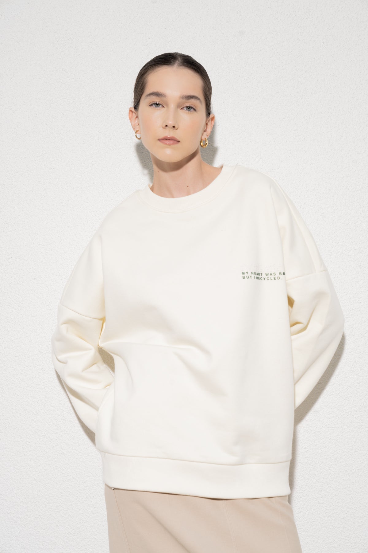Bari Sweatshirt - Beyaz