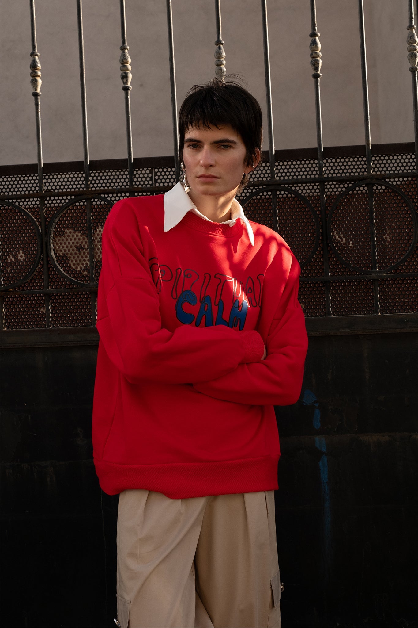 Spiritual Sweatshirt - Kirmizi