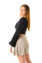 Handarte Los Angeles-Siyah El örgüsü Crop Top-Crop Top-3-milagron.live