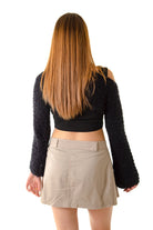 Handarte Los Angeles-Siyah El örgüsü Crop Top-Crop Top-5-milagron.live