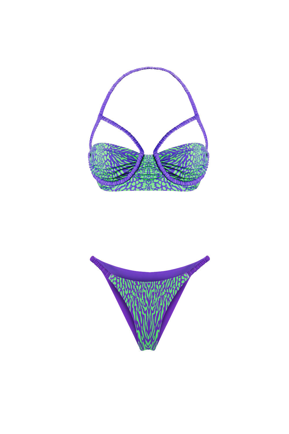 Haracci-Amazon Bandeau Bikini Desenli-Bikini & Mayo-5-milagron.live