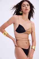 Haracci-Isis Siyah Altın Rengi Bikini-Bikini & Mayo-2-milagron.live