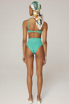 Haracci-Solana Pin-Up Yüksek Belli Yeşil Bikini Set-Bikini & Mayo-2-milagron.live