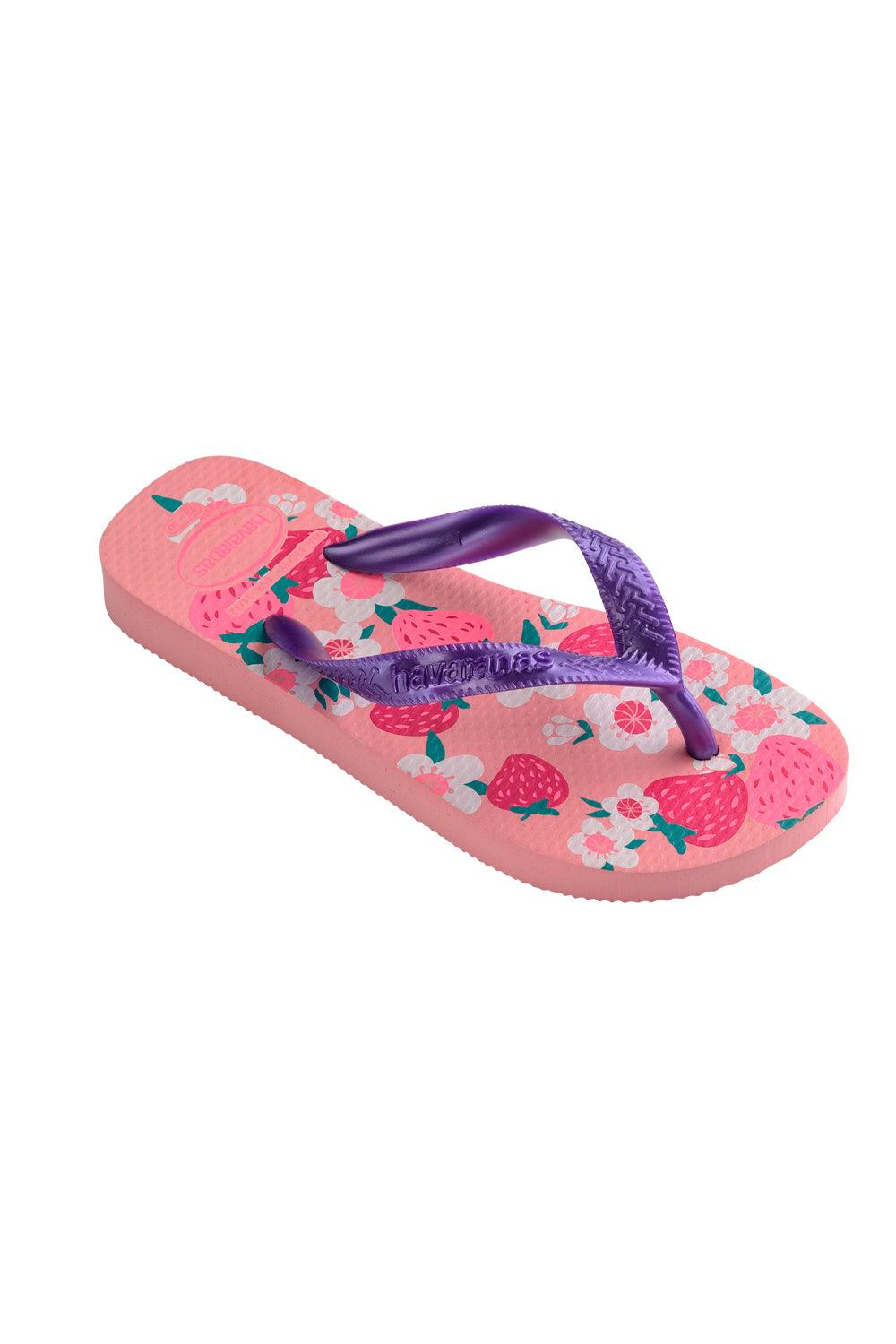 Havaianas-Kids Flores Macaron Pink-Sandalet & Terlik-2-milagron.live