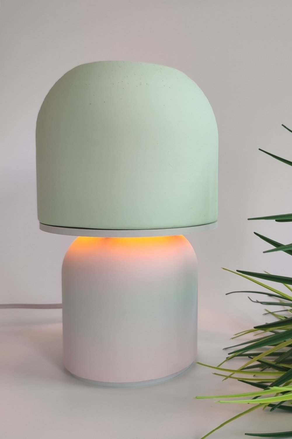 Hgo Atelier-Pink & Mint Mantar Abajur-Abajur-1-milagron.live