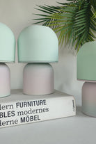 Hgo Atelier-Pink & Mint Mantar Abajur-Abajur-3-milagron.live
