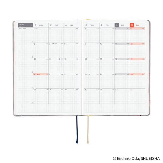 Hobonichi Ajanda Techo Hon - A6 Japanese - One Piece Magazine: Hiriluk'S Cherry Blossoms - 2026 Jan Start