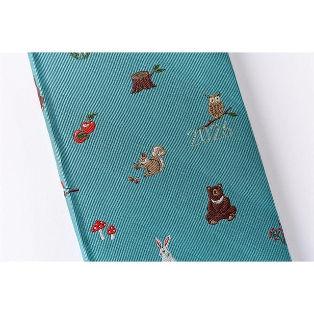 Hobonichi Ajanda Techo Weeks - Japanese - Bow & Tie: In The Forest - 2026 Jan Start