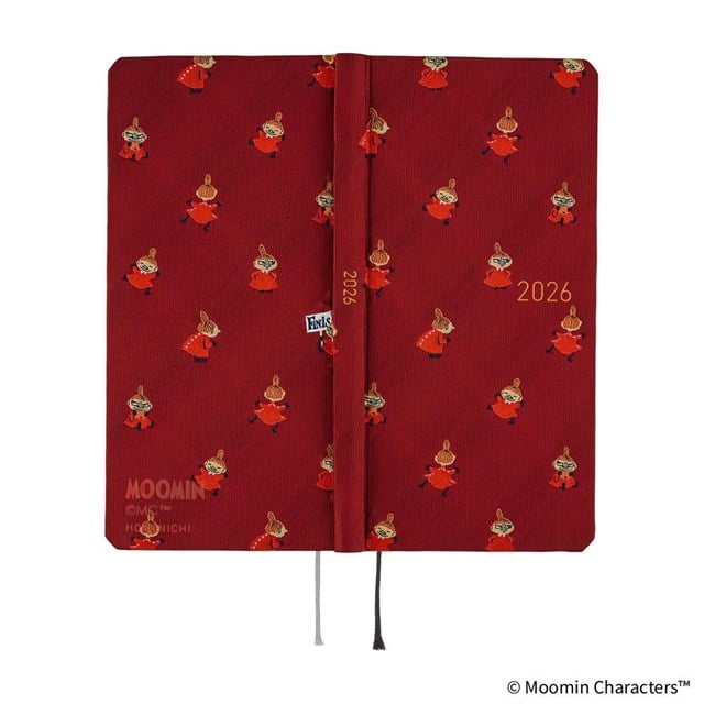 Hobonichi Techo Weeks Japanese Slim Schedule Book - Little My : 2026 Monday Start Deep Red