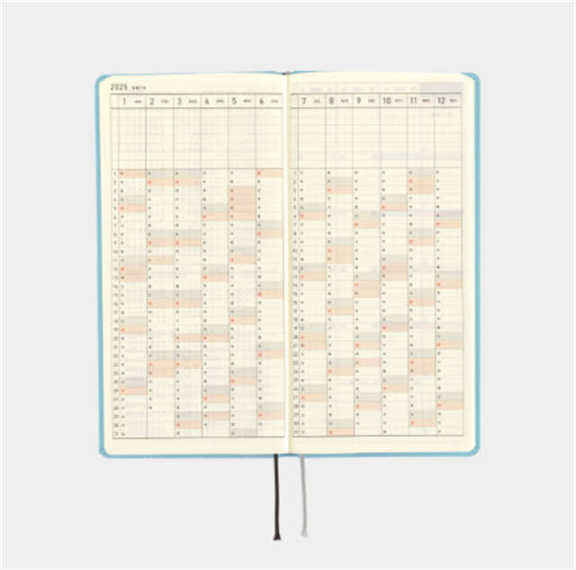 Hobonichi-Hobonichi Techo Weeks Colors: Lemon Water Agenda 2025 Settimanale-Çizgili-9-milagron.live