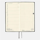 Hobonichi-Hobonichi Techo Weeks Japanese Version White Line Black 2025 Jan. Start-Çizgili-2-milagron.live
