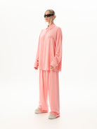 Morcote Oversize Toz Pembe Gömlek