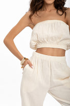 Husufi-Naturel Müslin Croptop-Top-5-milagron.live