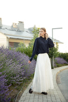 Giselle White Maxi Skirt