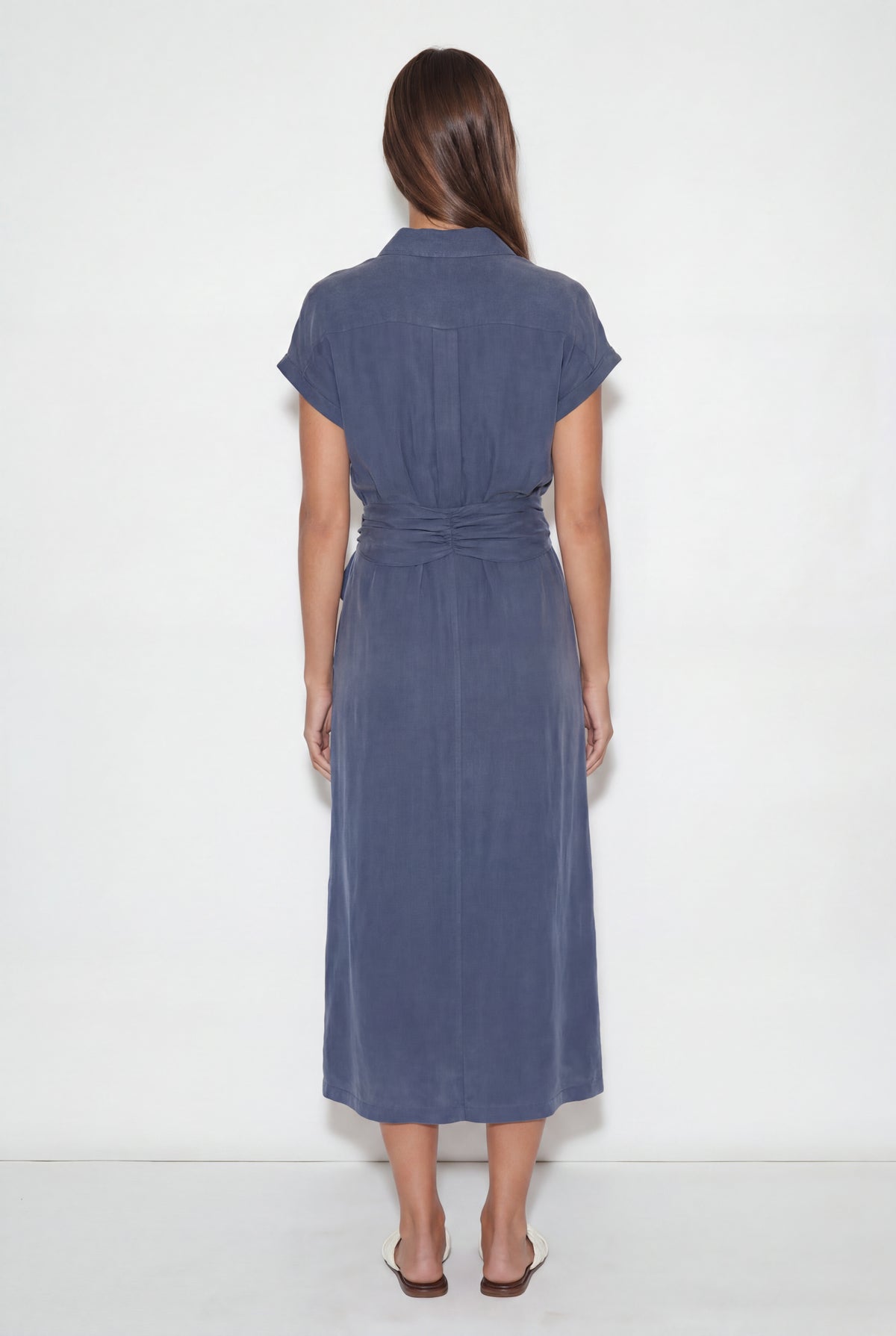 Sonata Navy Blue Shirt Dress