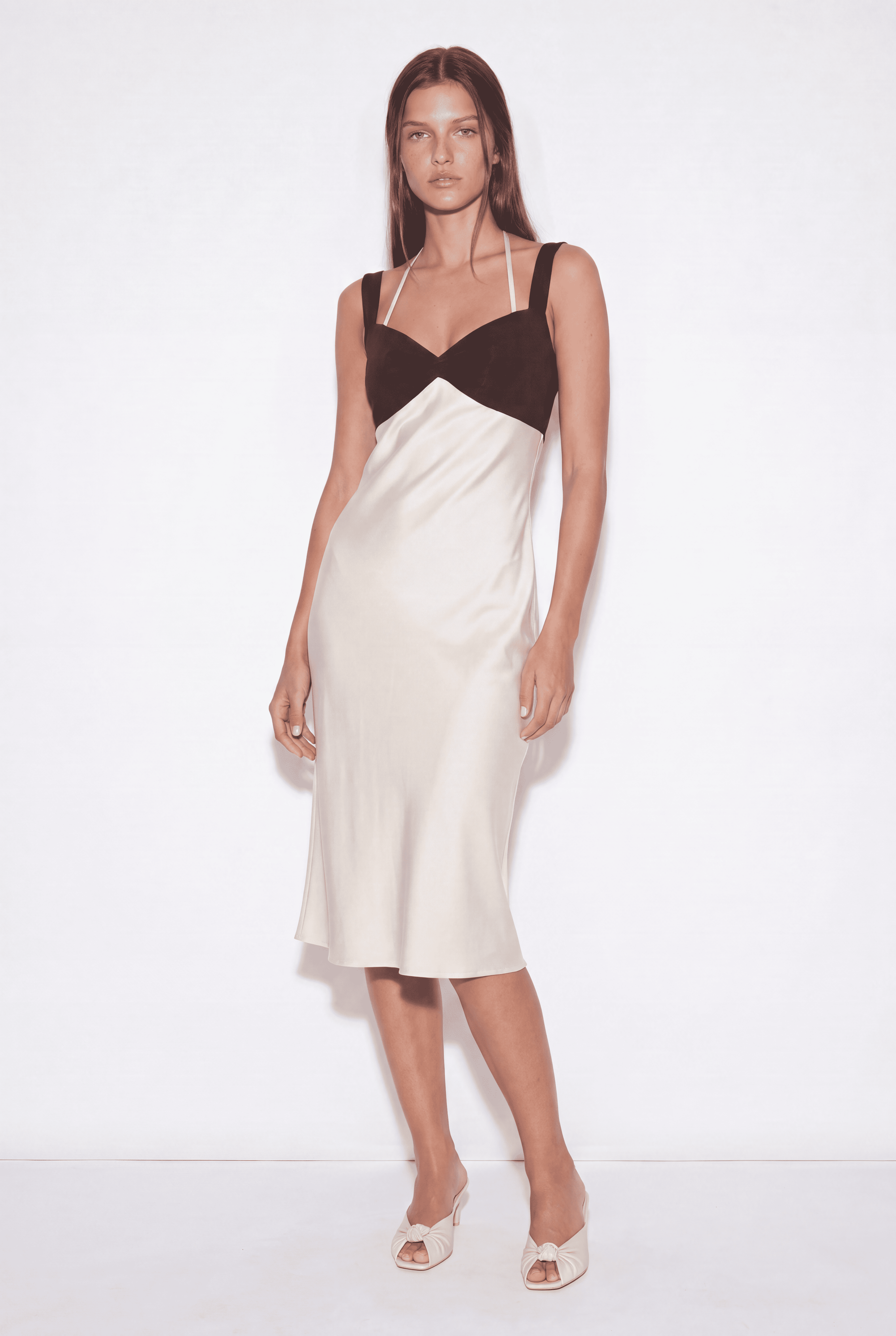Spritz Beige Slip Dress
