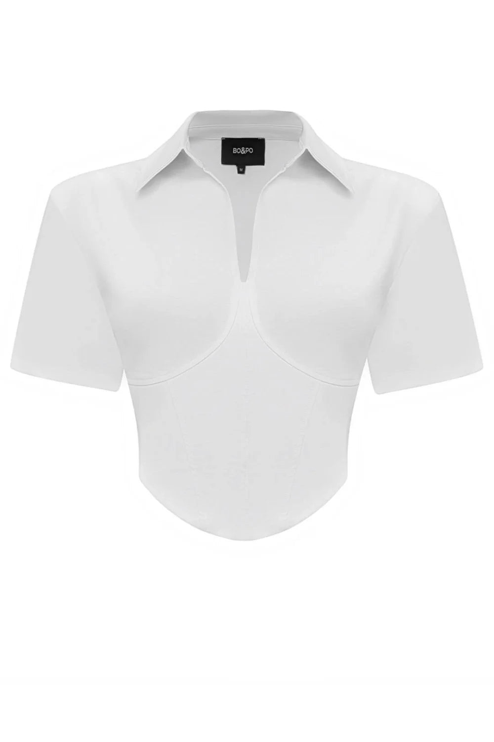 Bo&Po-Stella Corset Top White-Top-1-milagron.live