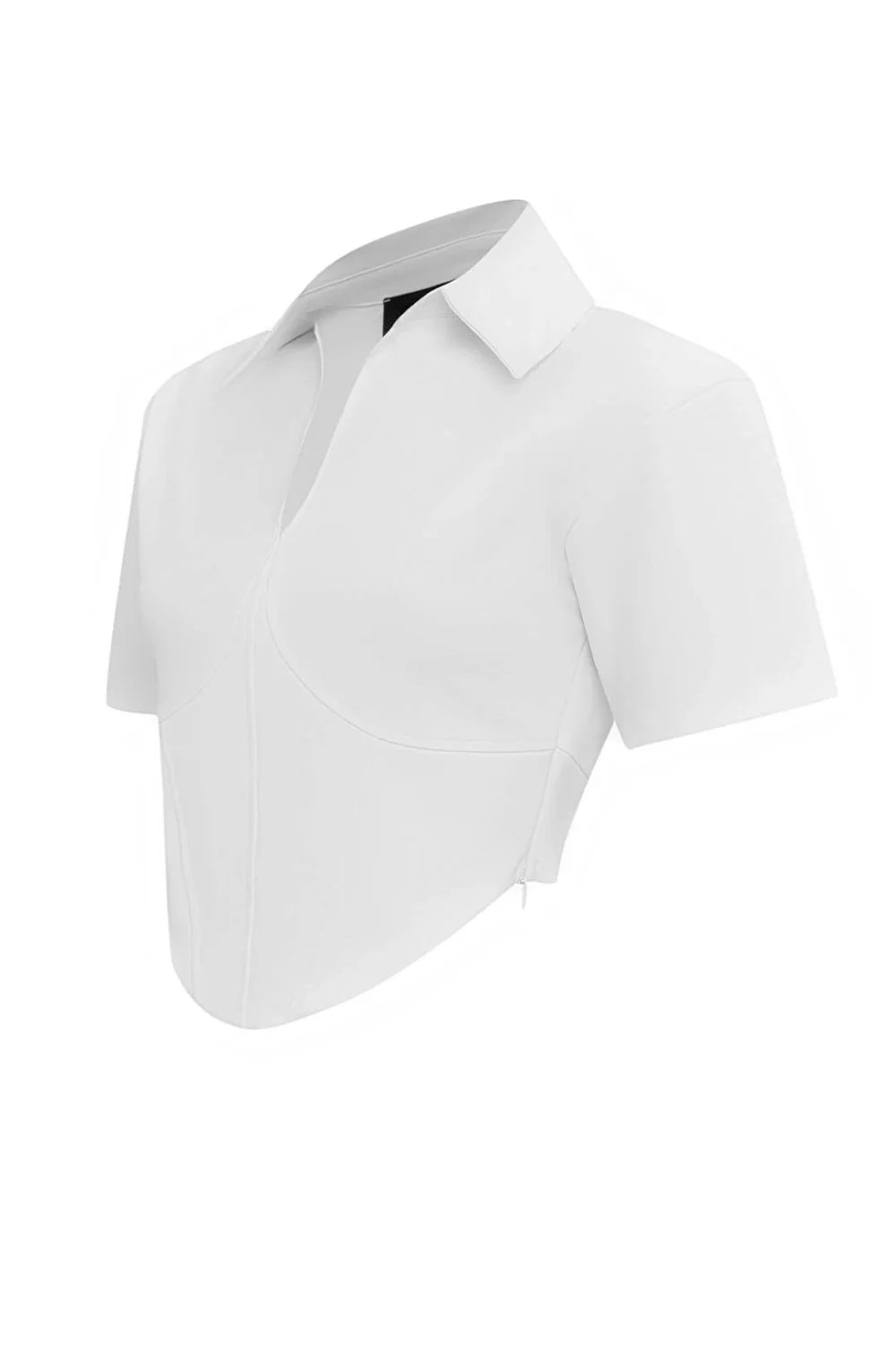 Bo&Po-Stella Corset Top White-Top-2-milagron.live