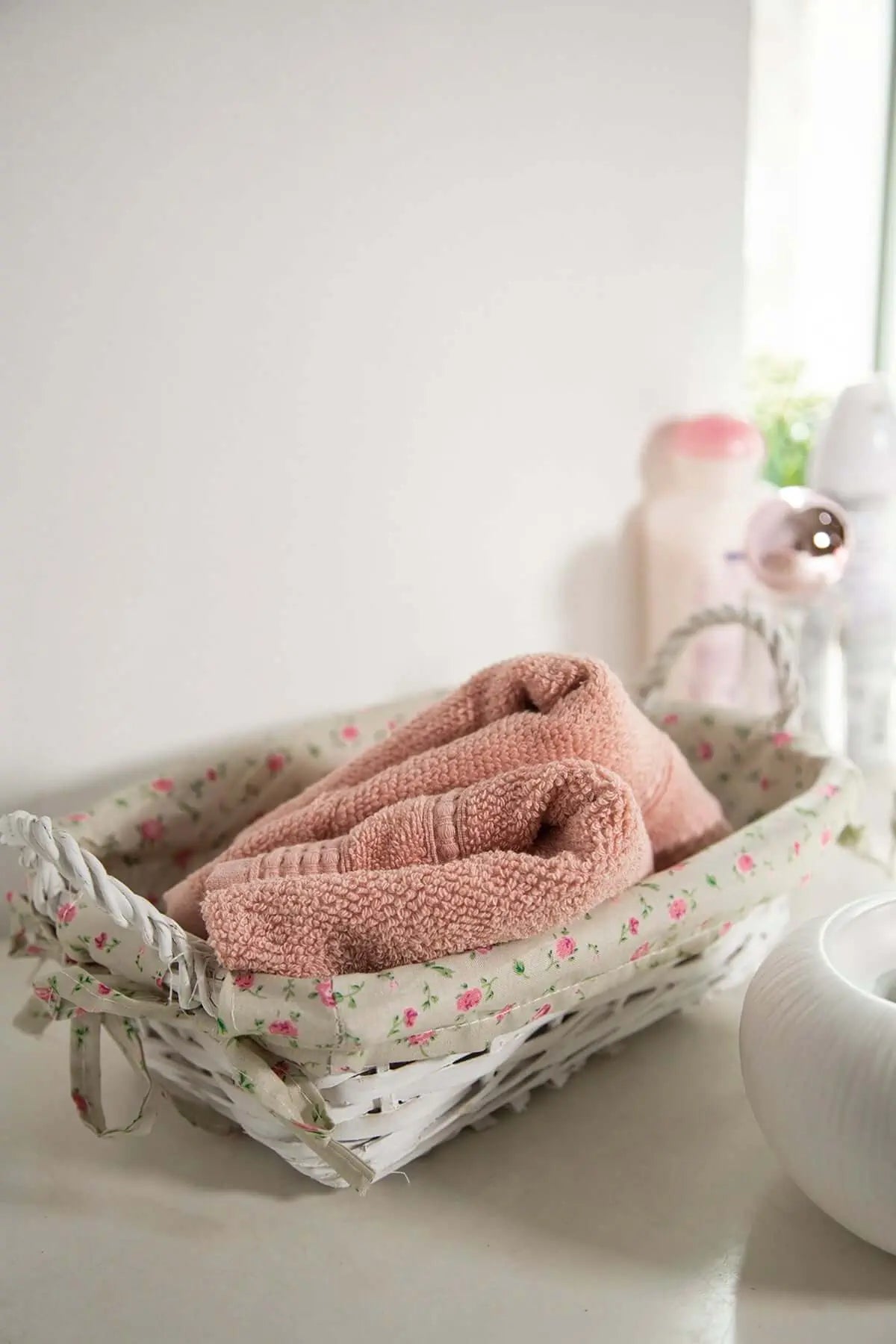 İRYA-2'Li Hasır Sepet Beyaz 18X29X13 Cm-Sepet-1-milagron.live