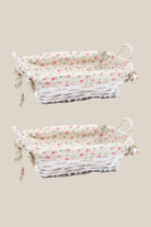 İRYA-2'Li Hasır Sepet Beyaz 18X29X13 Cm-Sepet-2-milagron.live