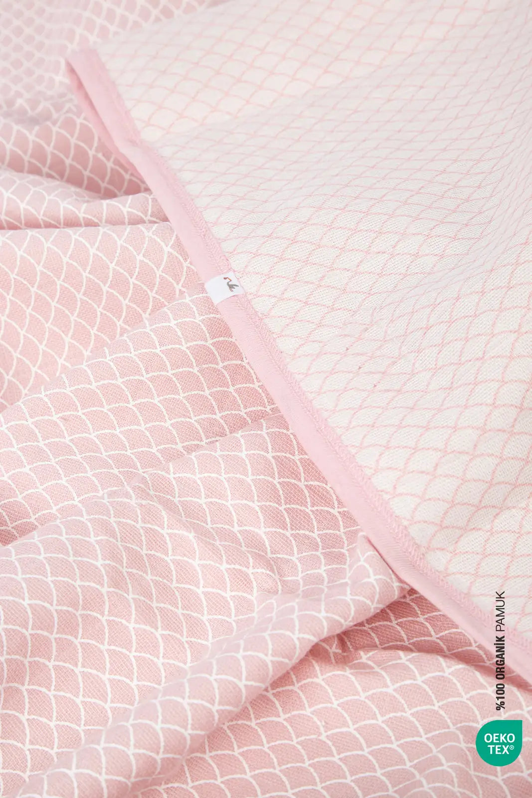 İRYA-Bebemarin Mermaid Müslin Battaniye 120X120 Pembe-Battaniye-7-milagron.live