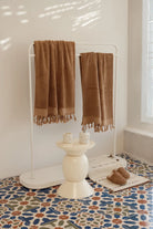 Ege %100 Pamuk 2'Li Banyo Havlu Seti 80X150 Cm Warm Clay
